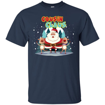 Cousin Claus Matching Family X-mas Gift Shirt Navy