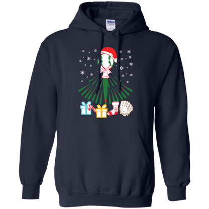 Baseball Christmas T-Shirt Navy