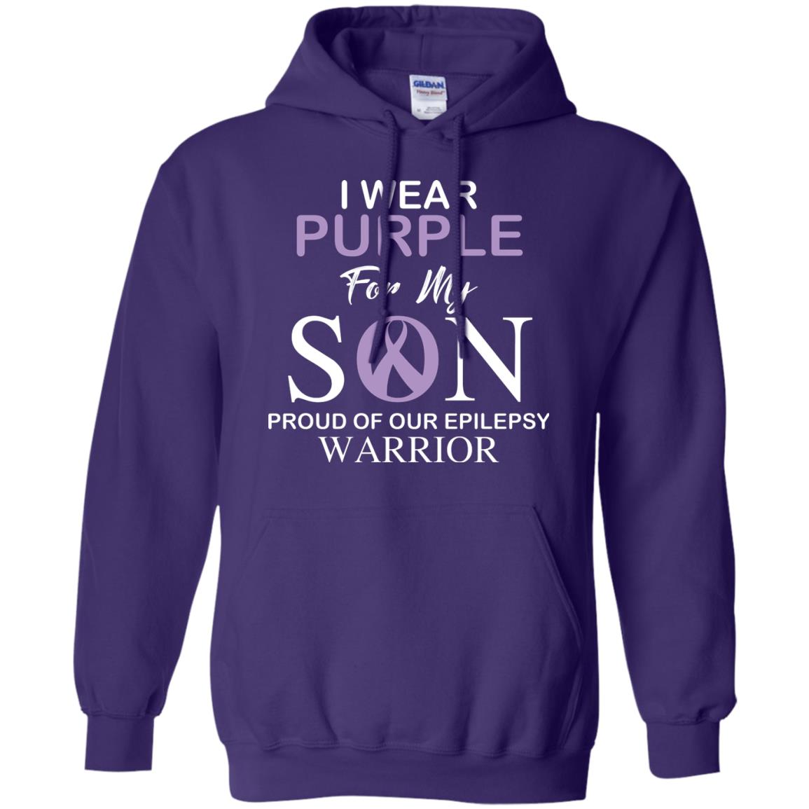 Epilepsy Warrior T-shirt I Wear Purple For My Son Proud Of Our Epilepsy Warrior Purple