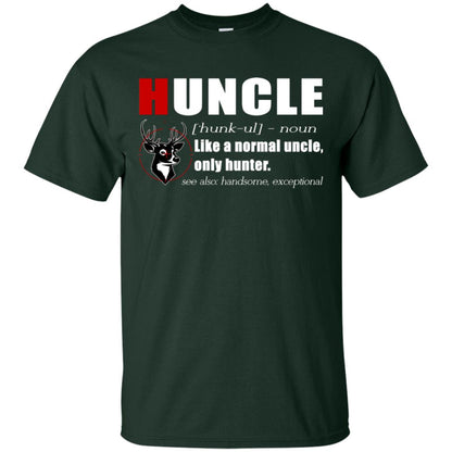 Huncle Definition Like A Normal Uncle Only Hunter Hunting Uncle Gift Shirt For Mens Forest