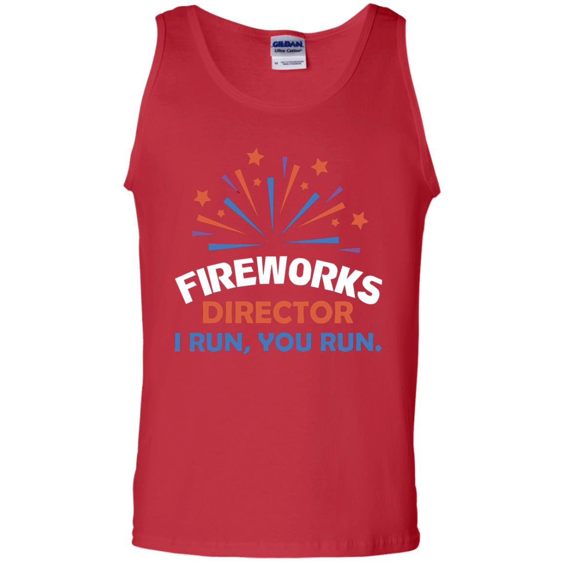 Fireworks Director I Run You Run Shirt Red