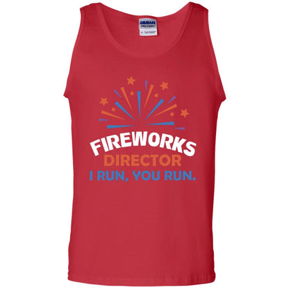Fireworks Director I Run You Run Shirt Red