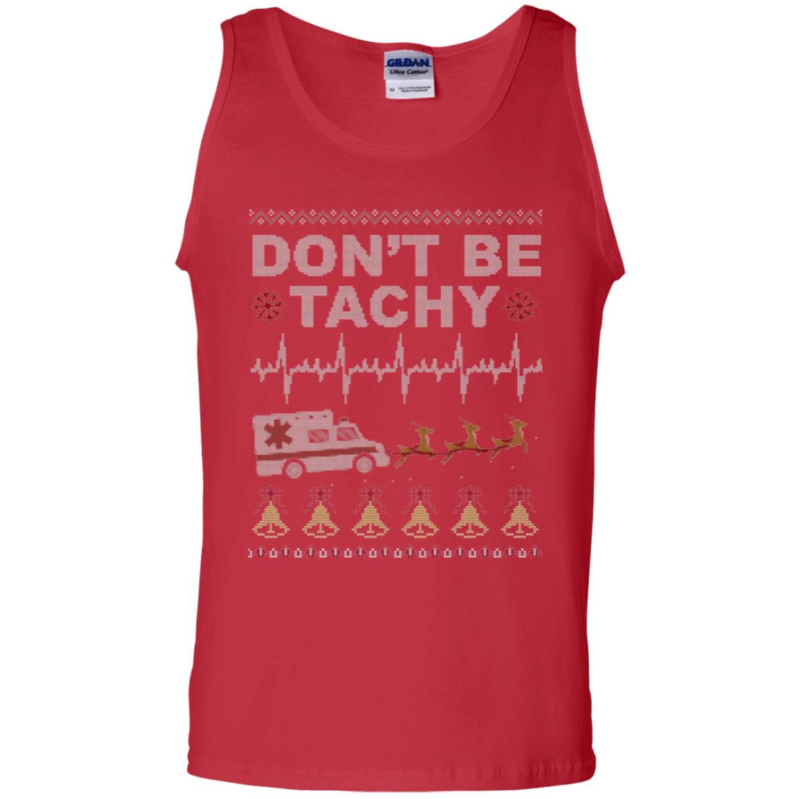 Nurse T-shirt Don_t Be Tachy Red