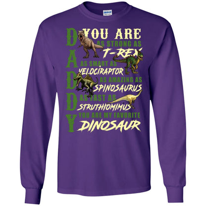 Daddy You Are My Favorite Dinosaur Shirt For Father_s Day Purple