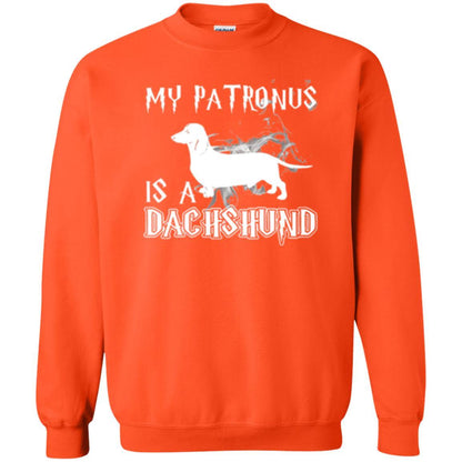 Dachshund Lover T-shirt My Patronus Is A Dachshund Orange