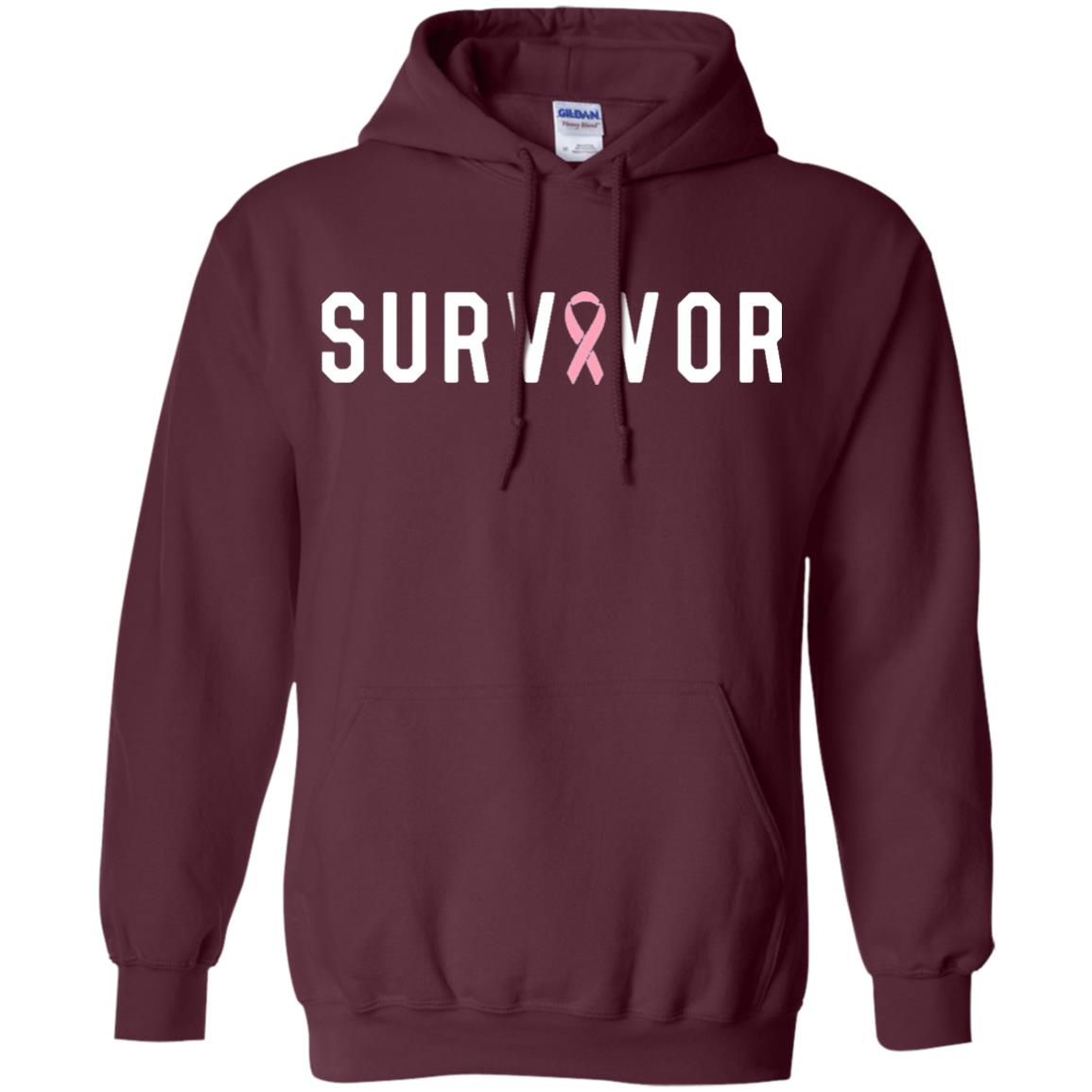 Breast Cancer Survivor We Did It T-shirt Pink Ribbon Maroon