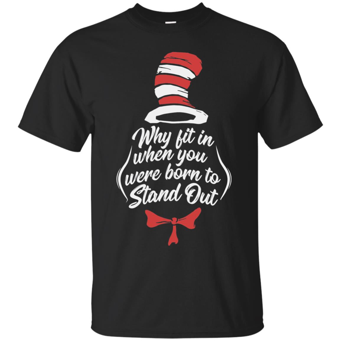 Why Fit In When You Were Born To Stand Out Teacher T-shirt Black