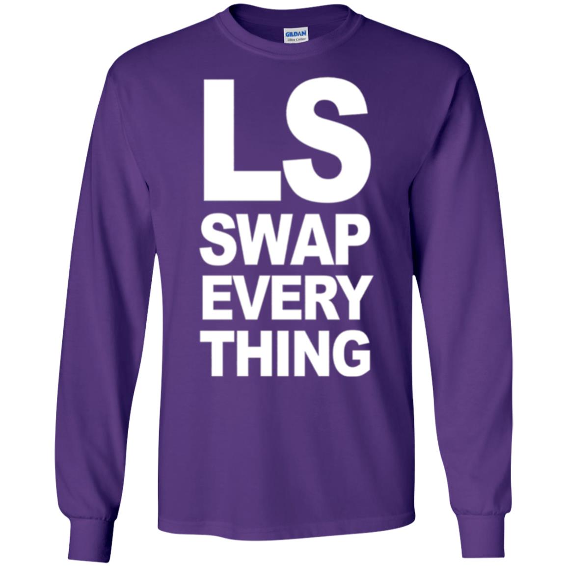 Trucker T-shirt Ls Swap Everything Purple