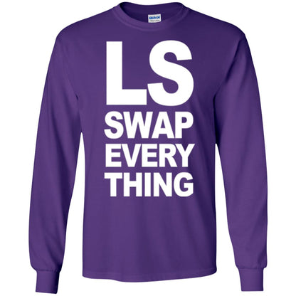 Trucker T-shirt Ls Swap Everything Purple