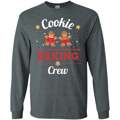 Christmas T-shirt Gingerbread Cookie Baking Crew Dark Heather