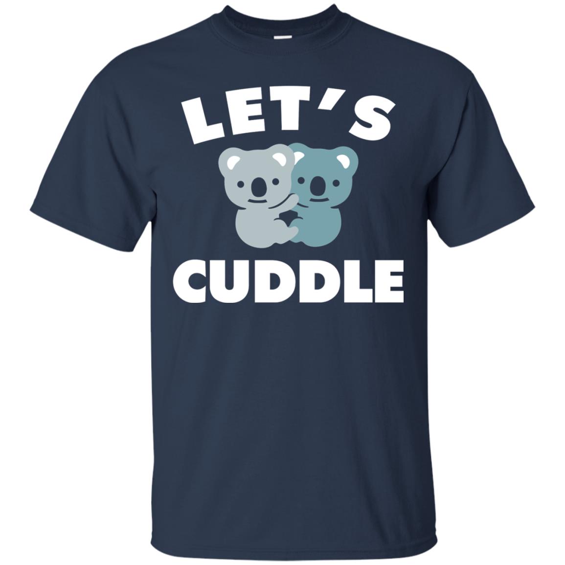 Let_s Cuddle Novelty T-shirt Navy