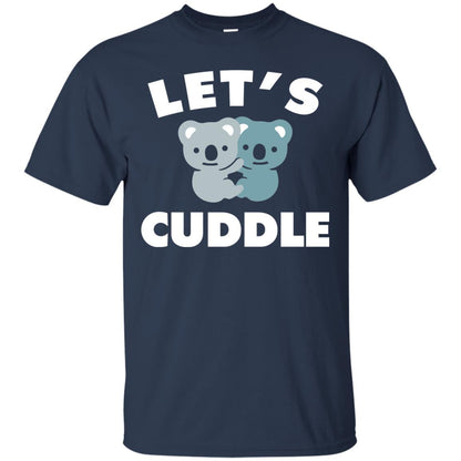 Let_s Cuddle Novelty T-shirt Navy