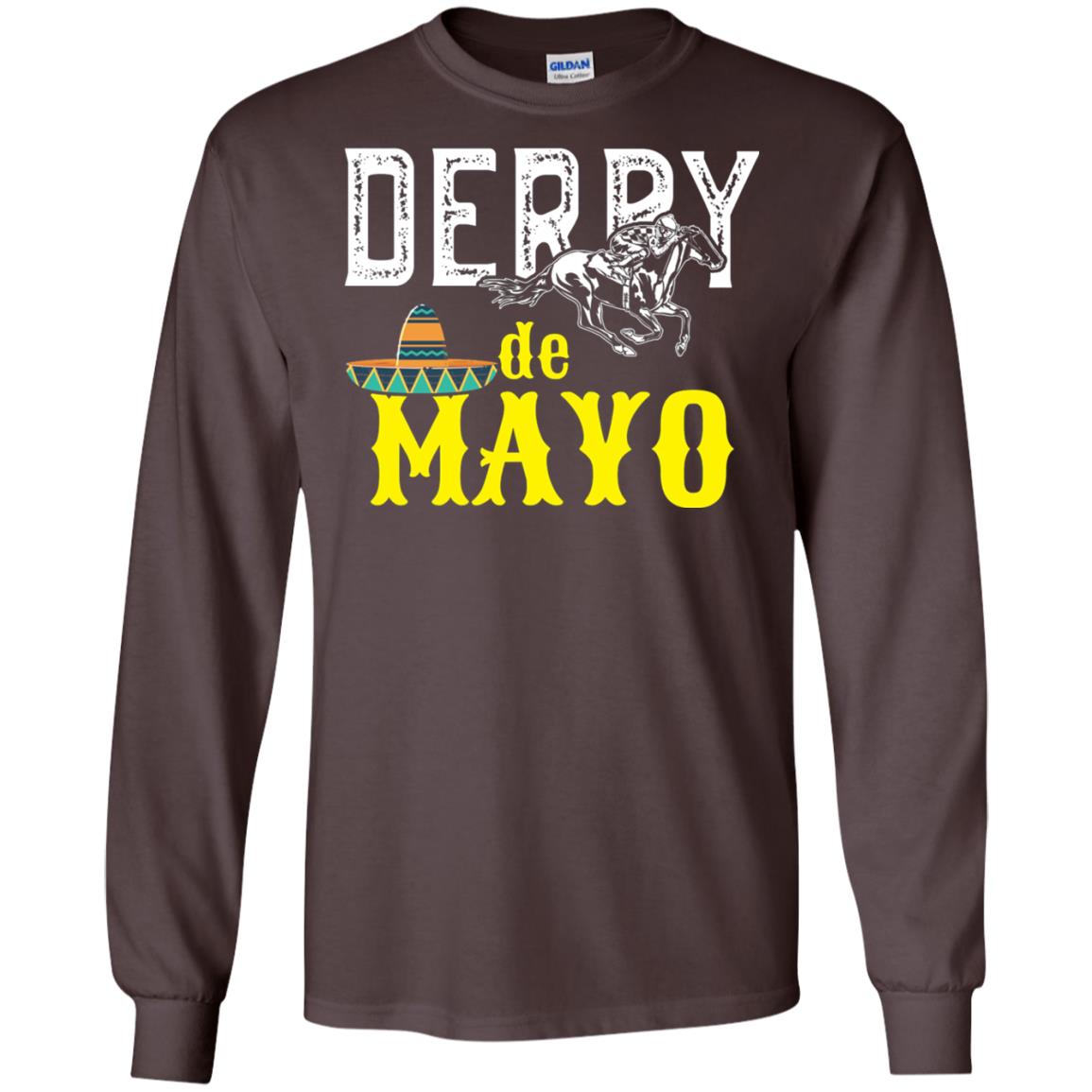 Cinco Derby De Mayo Horse Race Shirt Dark Chocolate
