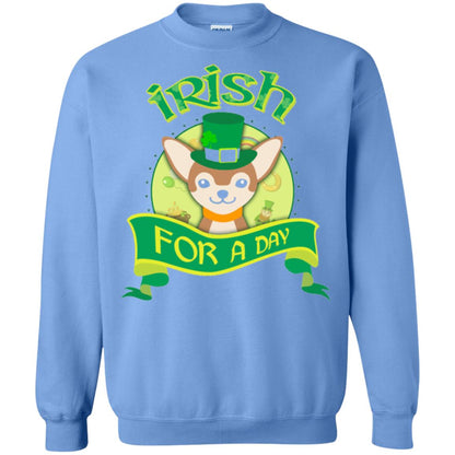 Saint Patrick_s Day T-shirt Amazing I_m Irish Chihuahua Carolina Blue