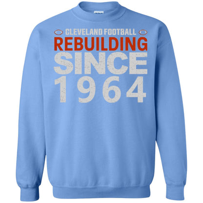 Football T-shirt Cleveland Football Rebuilding Since 1964 Carolina Blue