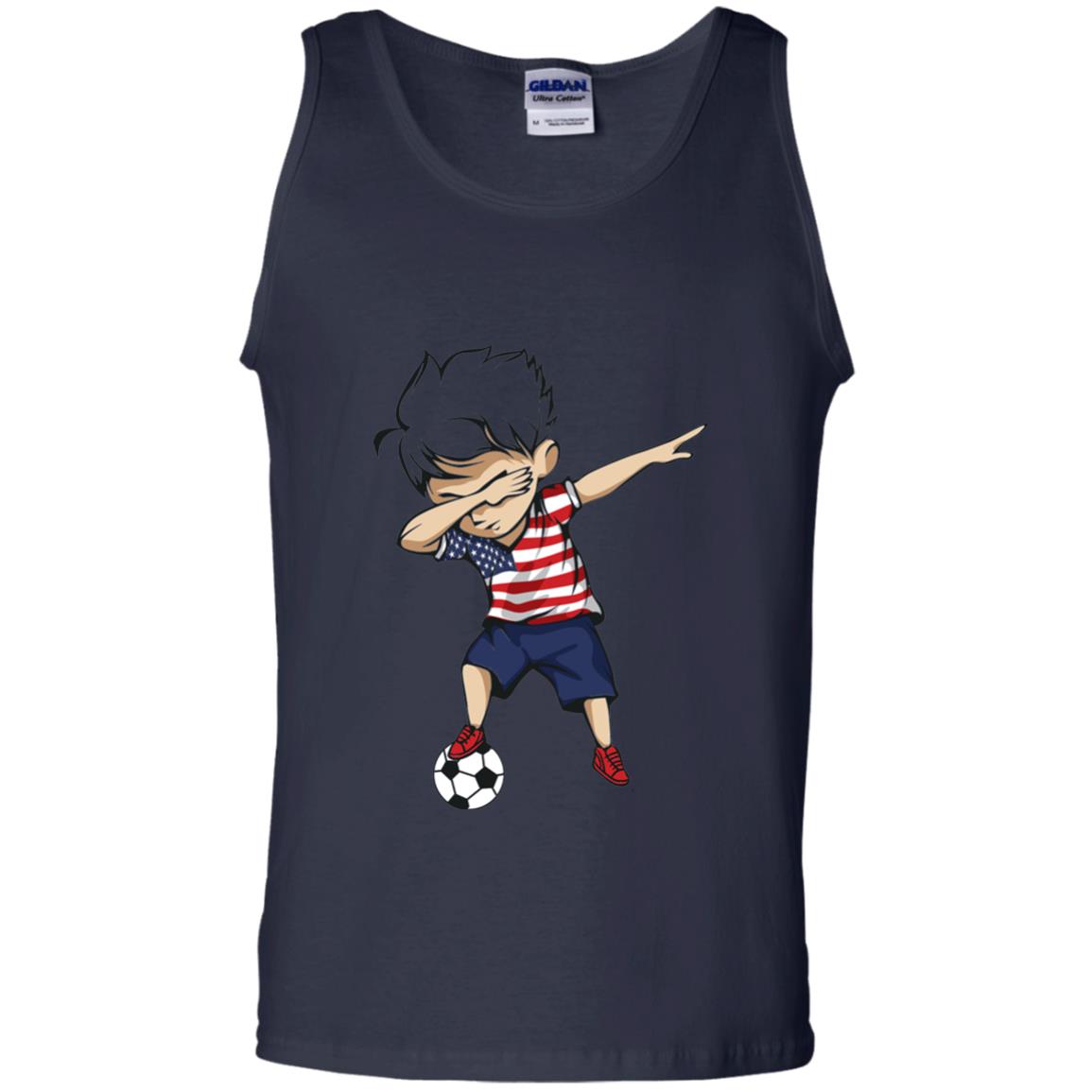 Dabbing Soccer Boy United States Jersey Shirt Usa Football Navy