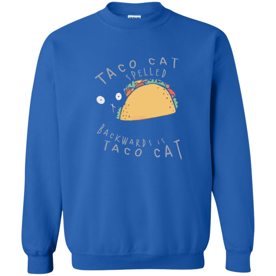 Cat Lovers T-shirt Taco Cat Spelled Backward Is Taco Cat Royal