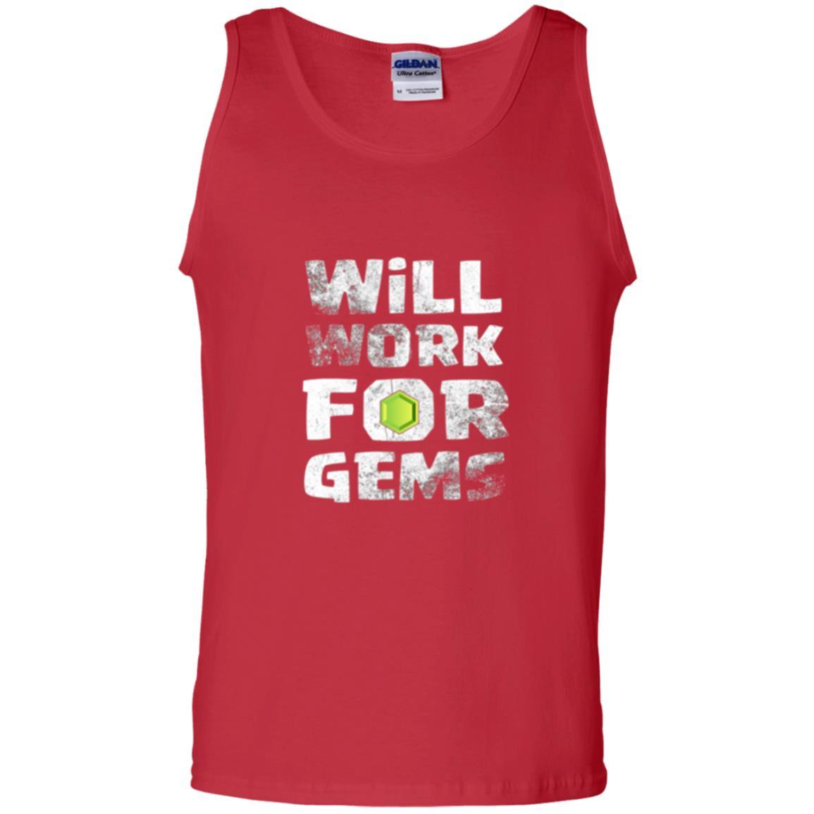 Gamer T-shirt Will Work For Gems Red