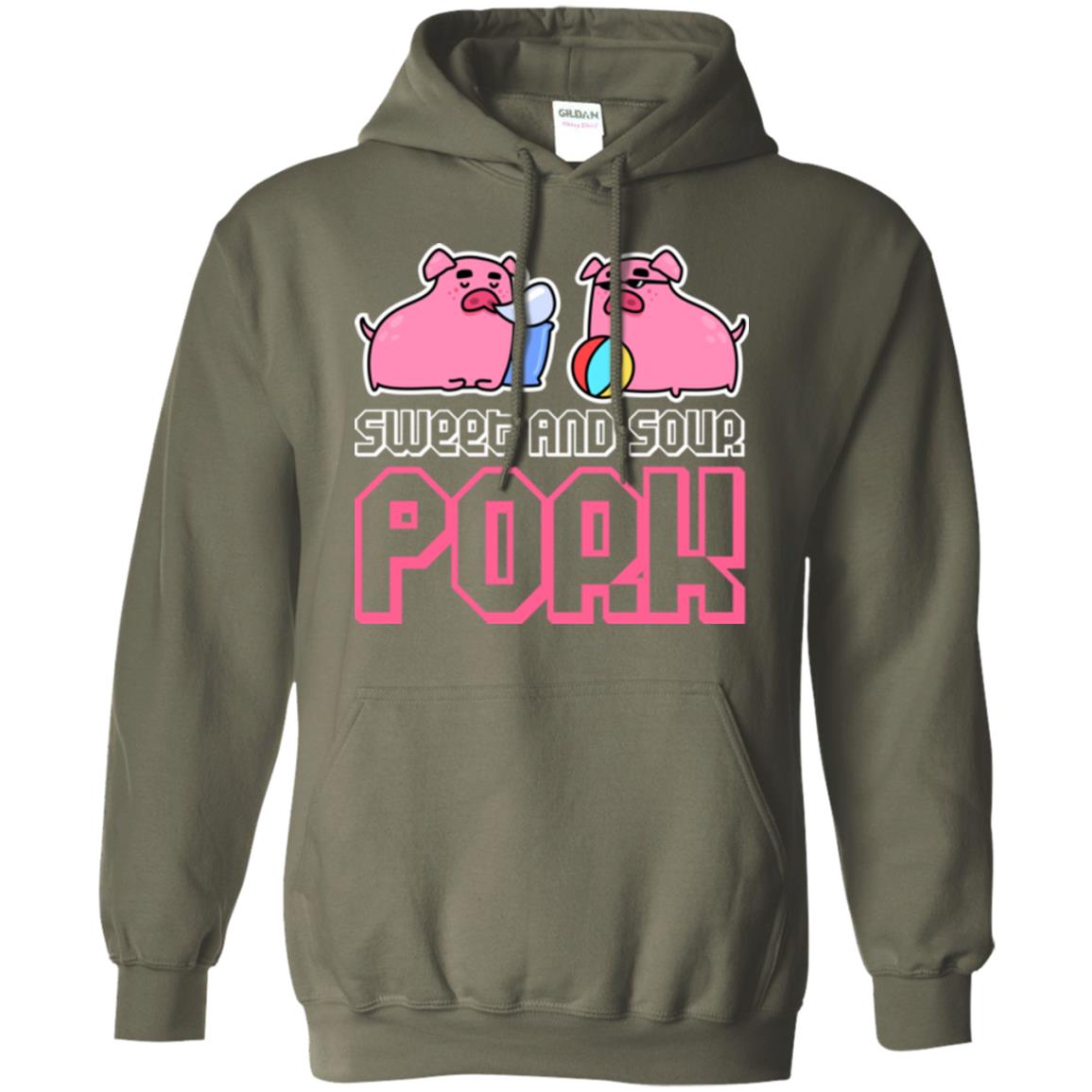 Food Lover T-shirt Sweet And Sour Pork Military Green