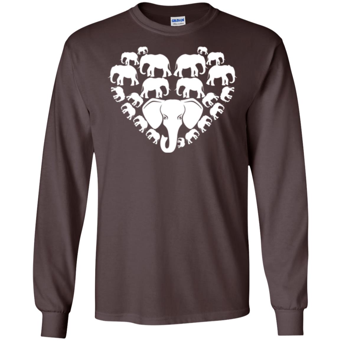 Elephant Lovers T-shirt Special Elephant Heart Dark Chocolate