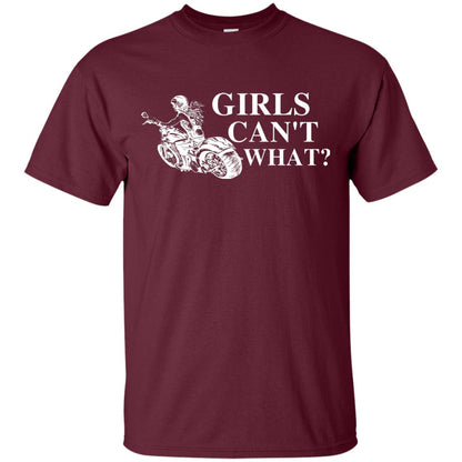 Girl Can't What Riding Motorcycle Shirts Maroon
