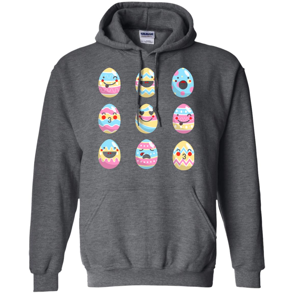 Egg Emoji Easter Happy Egg Hunt For Kids T-shirt Dark Heather