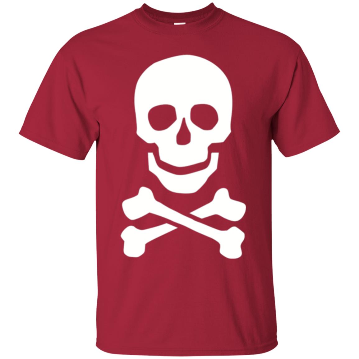 Skull Crossbones T-shirt Cardinal
