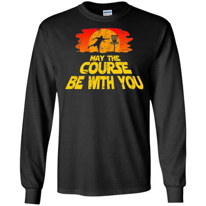 Disc Golf T-shirt May The Course Be With You Black