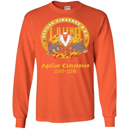 Baseball Lover T-shirt Aguilas Cibaenas Campeones 2017-2018 Orange