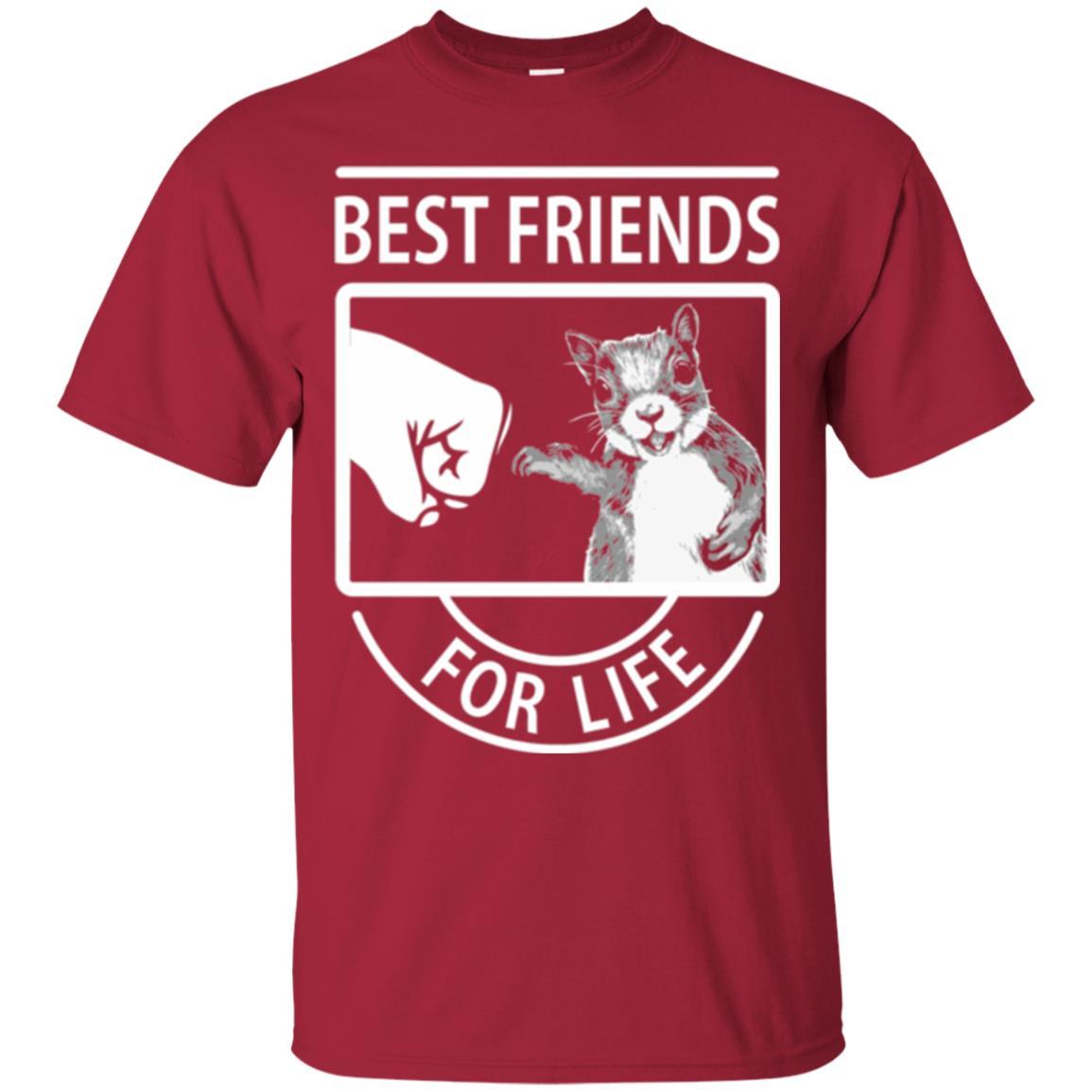 Squirrel T-shirt Best Friend For Life T-shirt Cardinal
