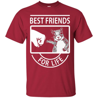 Squirrel T-shirt Best Friend For Life T-shirt Cardinal