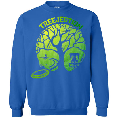 Funny Disc Golf T-shirt Treejection Royal
