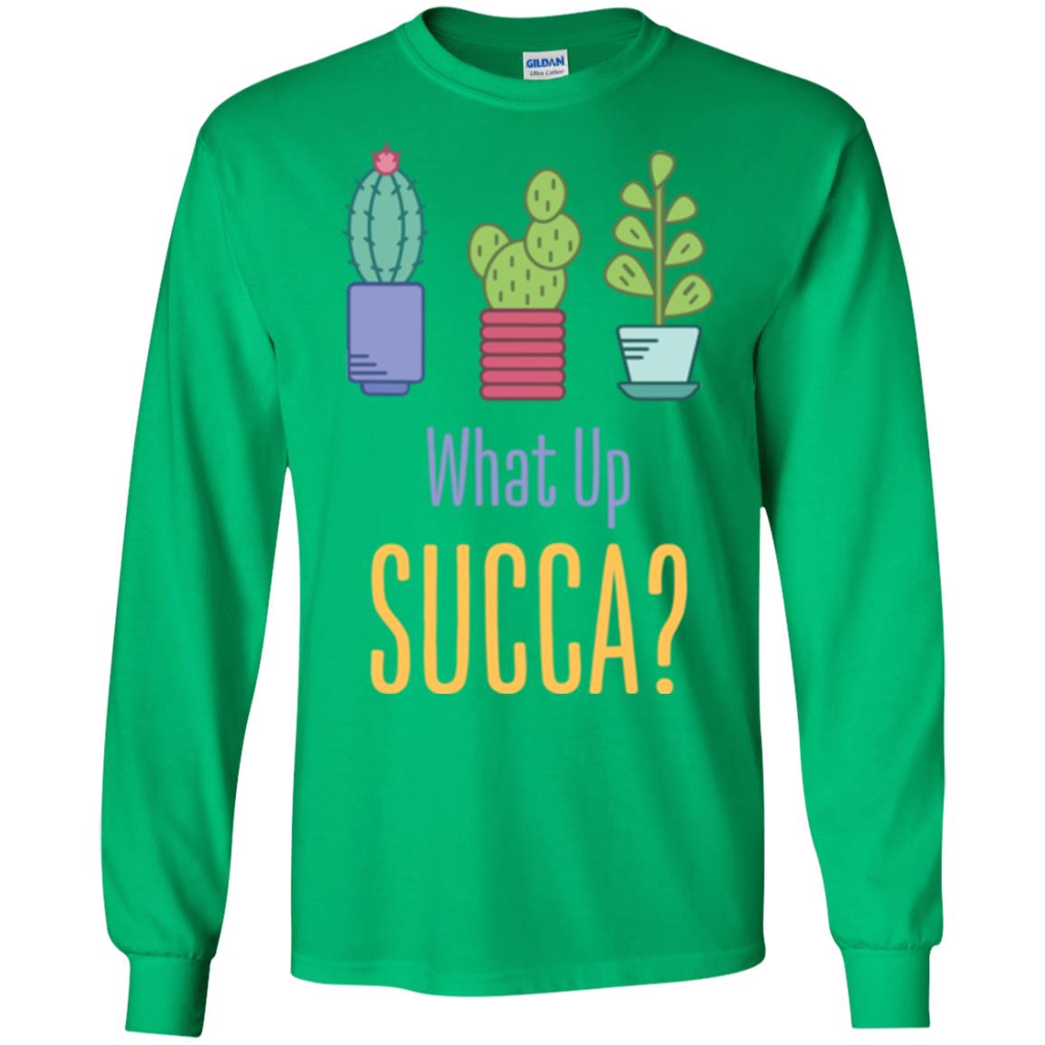 Cactus T-shirt What Up Succa Irish Green