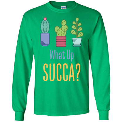 Cactus T-shirt What Up Succa Irish Green