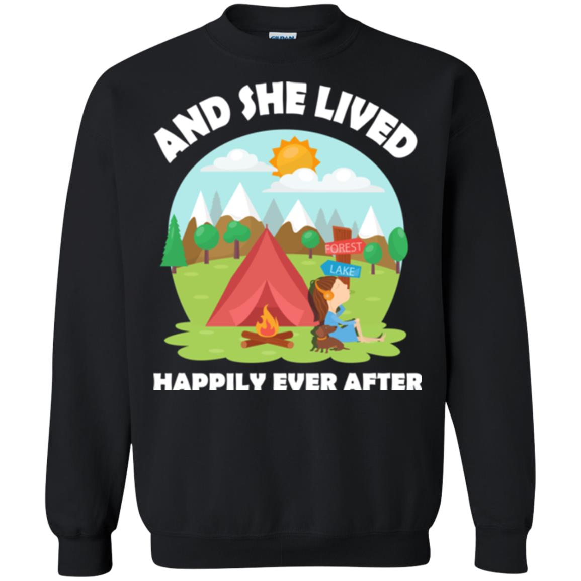 And She Lived Happily Ever After T-shirt Black
