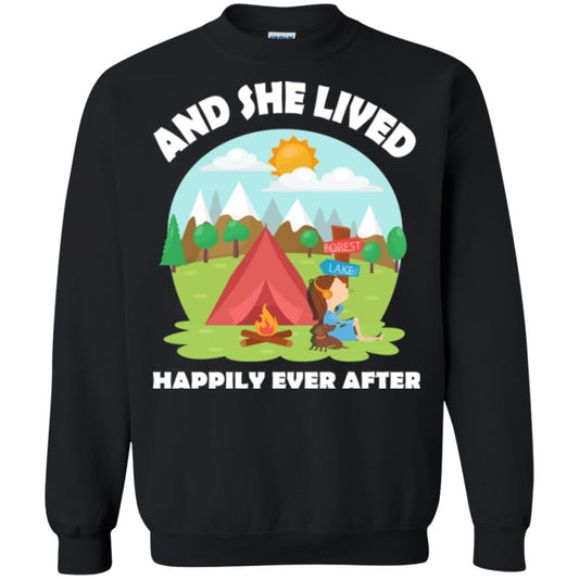 And She Lived Happily Ever After T-shirt Black