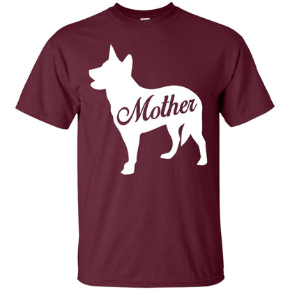 American Cattle Dog Mom T-shirt Maroon