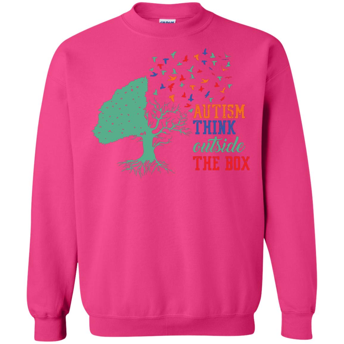 Autism Think Outside The Box Autism Awearness T-shirt Heliconia