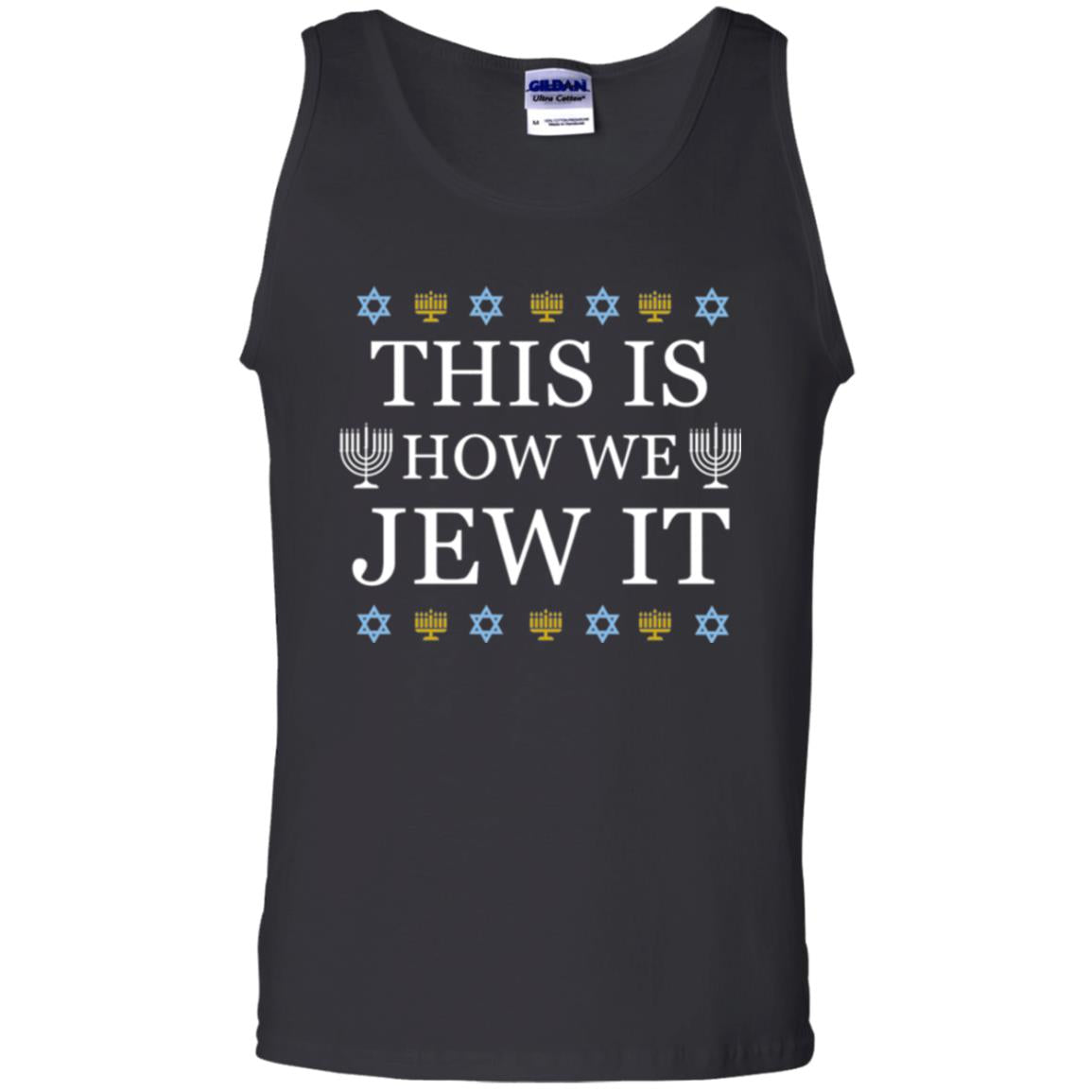 Funny Hanukkah T-shirt This Is How We Jew It Black