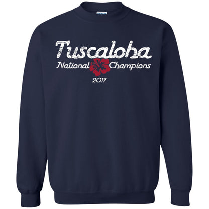 Football T-shirt Alabama Tuscaloha National Champions 2017 Navy