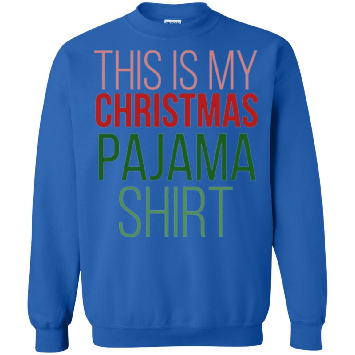 Christmas T-shirt This Is My Christmas Pajama Royal