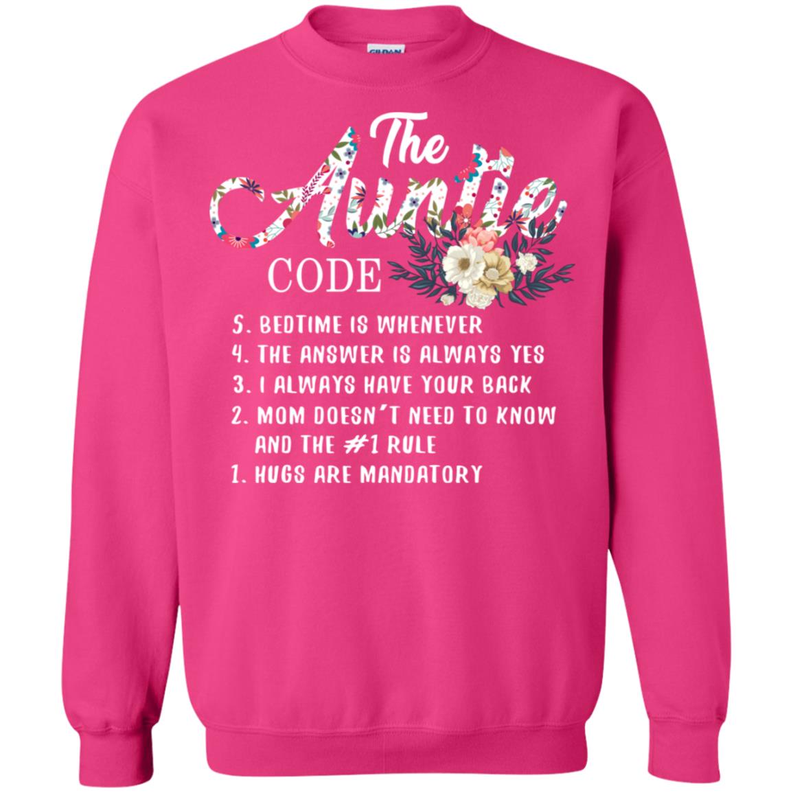 The Auntie Code Shirt For Womens Heliconia