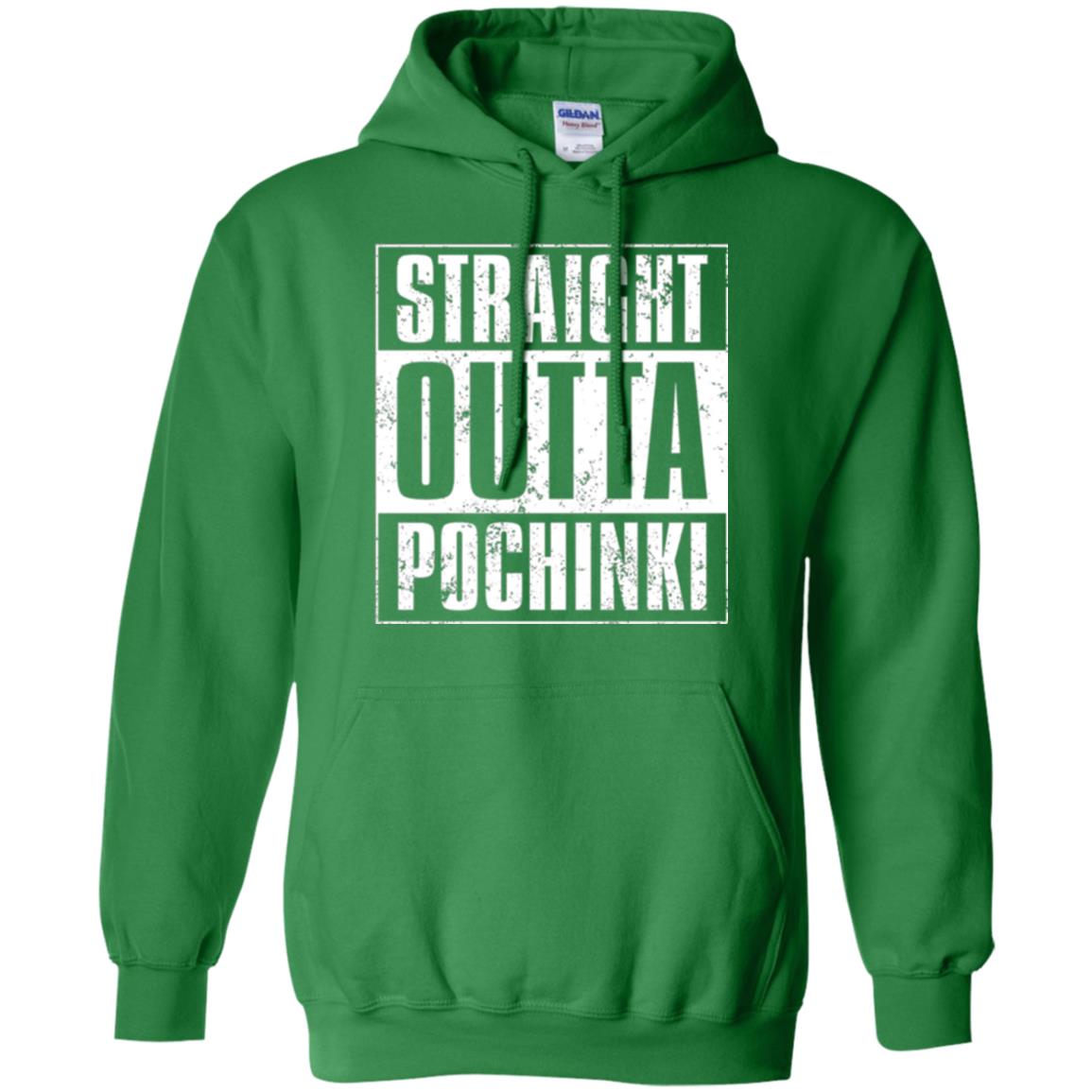 Gaming T-shirt Straight Outta Pochinki Irish Green