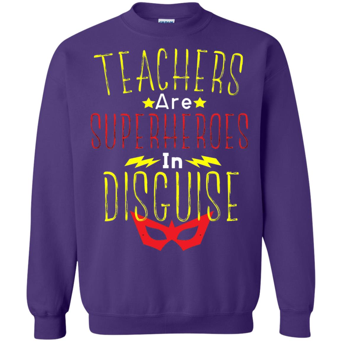 Teacher Super Hero In Disguise T-shirt Teacher Purple