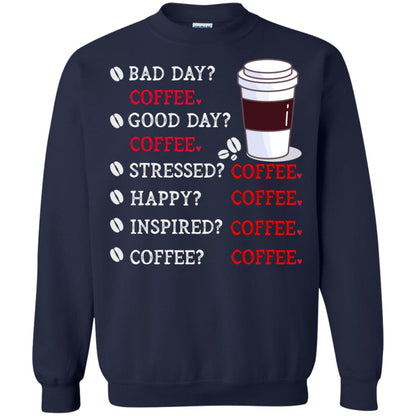Coffee Idea Gift Shirt For Mens Womens Navy