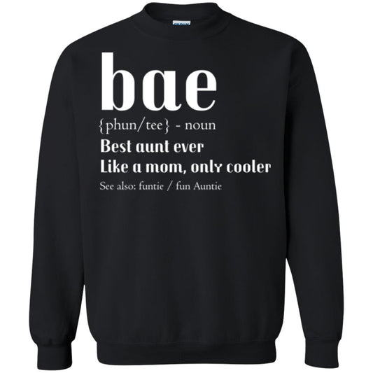 Aunt T-shirt Bae Best Aunt Ever Black