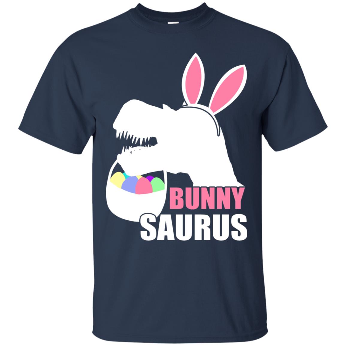 Bunnysaurus Easter Dinosaur Lover Shirt Navy
