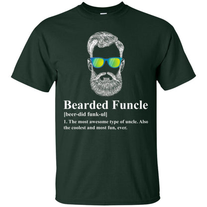 Uncle T-shirt Beared Funcle Forest Green
