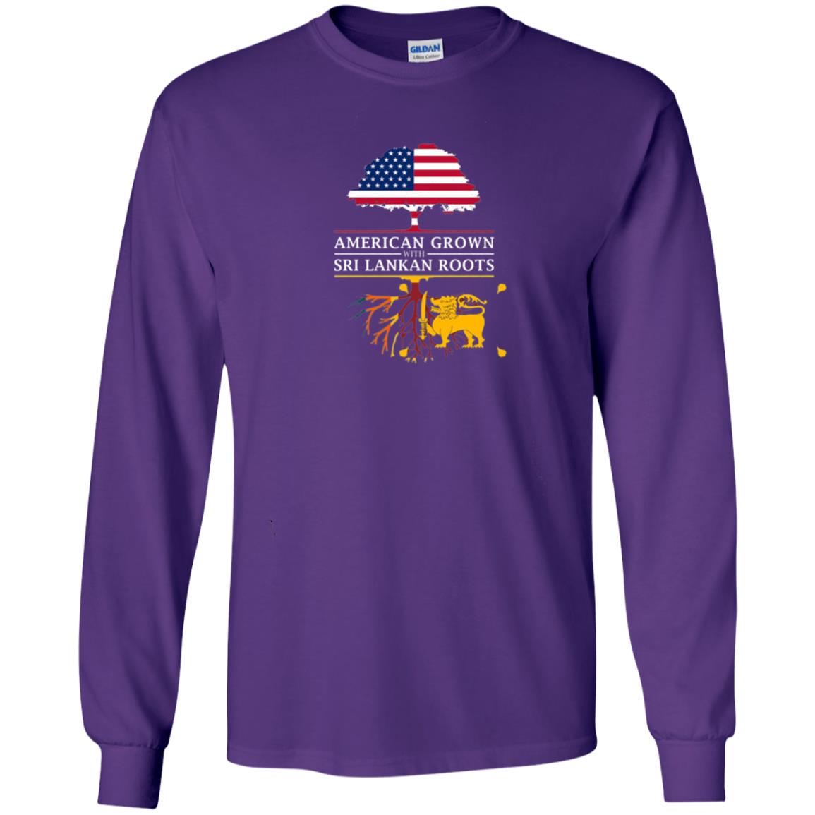 American Grown With Sri Lankan Roots Shirt Purple