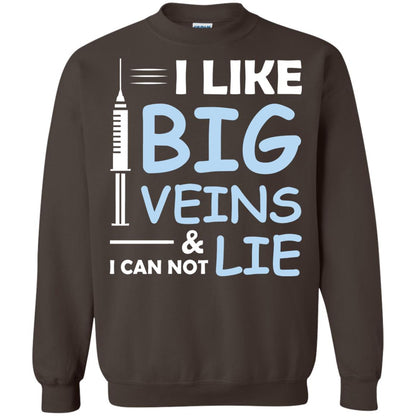 I Like Big Veins And I Can Not Lie Phlebotomist T-shirt Dark Chocolate